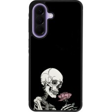 Coque Samsung Galaxy A57 5G - Silicone rigide noir Halloween 2023 rose and skeleton