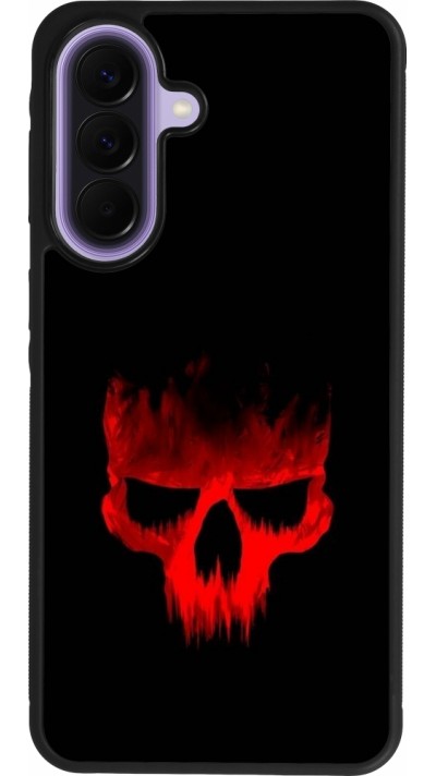 Coque Samsung Galaxy A57 5G - Silicone rigide noir Halloween 2023 scary skull
