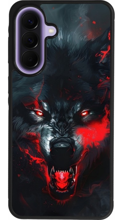 Coque Samsung Galaxy A57 5G - Silicone rigide noir Halloween 2024 mad werewolf
