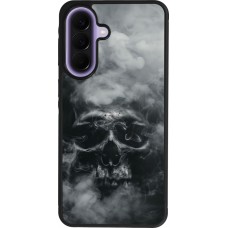 Coque Samsung Galaxy A57 5G - Silicone rigide noir Halloween 2024 smoky skull
