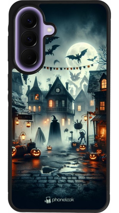 Coque Samsung Galaxy A57 5G - Silicone rigide noir Halloween Spookville
