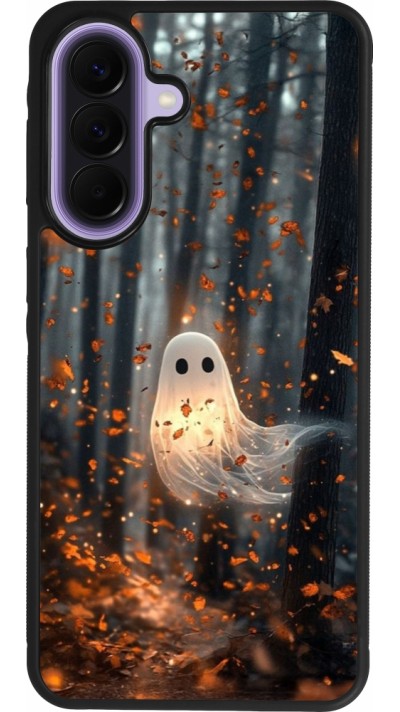 Coque Samsung Galaxy A57 5G - Silicone rigide noir Halloween 2025 Ghost in the forest