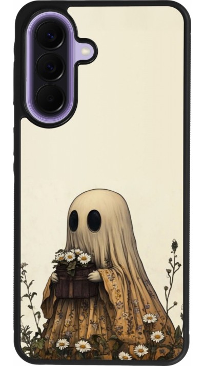 Coque Samsung Galaxy A57 5G - Silicone rigide noir Halloween 2025 Ghost gardener