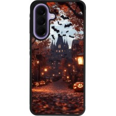 Coque Samsung Galaxy A57 5G - Silicone rigide noir Halloween 2025 Haunted house