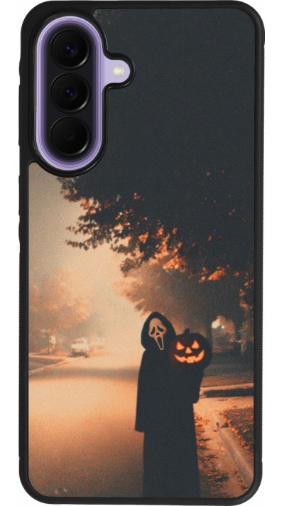 Coque Samsung Galaxy A57 5G - Silicone rigide noir Halloween 2025 Scream