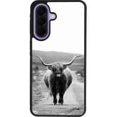 Coque Samsung Galaxy A57 5G - Silicone rigide noir Highland cattle