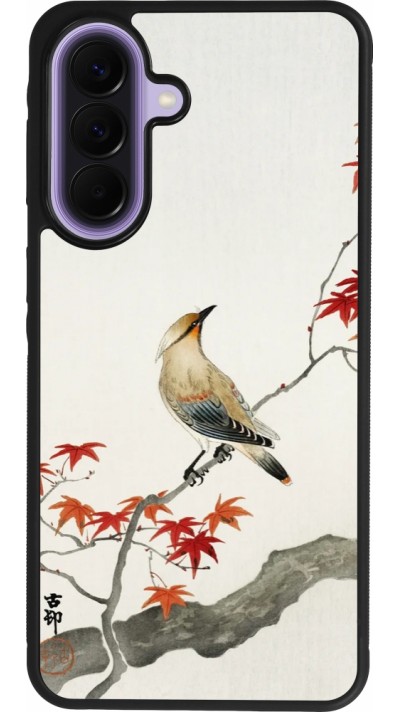 Coque Samsung Galaxy A57 5G - Silicone rigide noir Japanese Bird