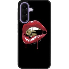 Coque Samsung Galaxy A57 5G - Silicone rigide noir Lips bullet