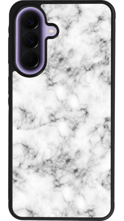 Coque Samsung Galaxy A57 5G - Silicone rigide noir Marble 01