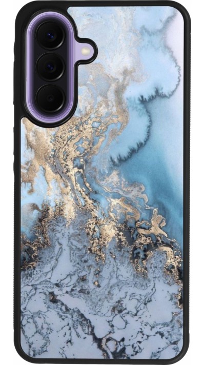 Coque Samsung Galaxy A57 5G - Silicone rigide noir Marble 04