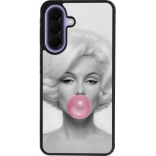 Coque Samsung Galaxy A57 5G - Silicone rigide noir Marilyn Bubble