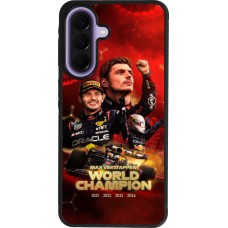 Coque Samsung Galaxy A57 5G - Silicone rigide noir Max Verstappen Champion 2023