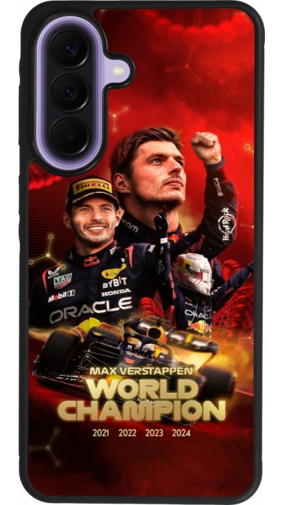 Coque Samsung Galaxy A57 5G - Silicone rigide noir Max Verstappen Champion 2023