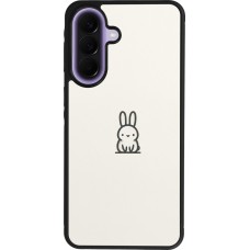 Coque Samsung Galaxy A57 5G - Silicone rigide noir Minimal bunny cutie