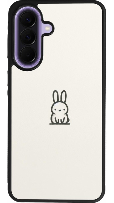 Coque Samsung Galaxy A57 5G - Silicone rigide noir Minimal bunny cutie