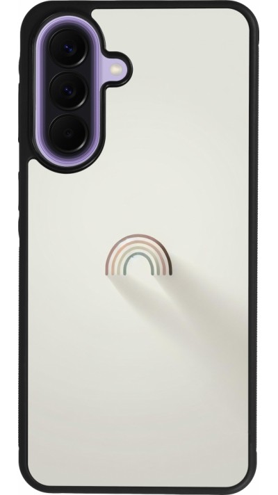 Coque Samsung Galaxy A57 5G - Silicone rigide noir Mini Rainbow Minimal