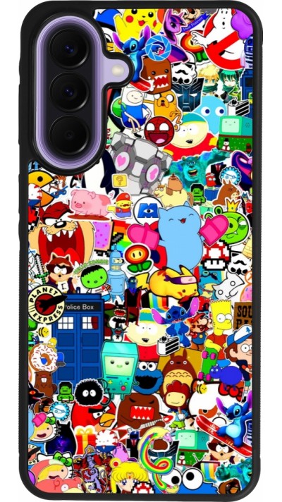 Coque Samsung Galaxy A57 5G - Silicone rigide noir Mixed cartoons