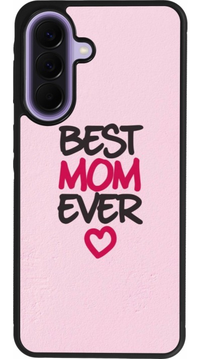 Coque Samsung Galaxy A57 5G - Silicone rigide noir Mom 2023 best Mom ever pink
