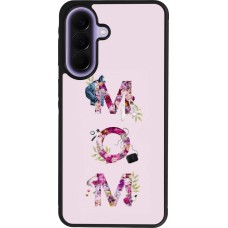 Coque Samsung Galaxy A57 5G - Silicone rigide noir Mom 2024 girly mom