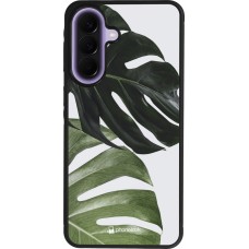 Coque Samsung Galaxy A57 5G - Silicone rigide noir Monstera Plant