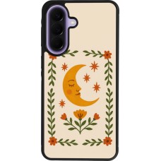 Coque Samsung Galaxy A57 5G - Silicone rigide noir Half moon stamp 2026