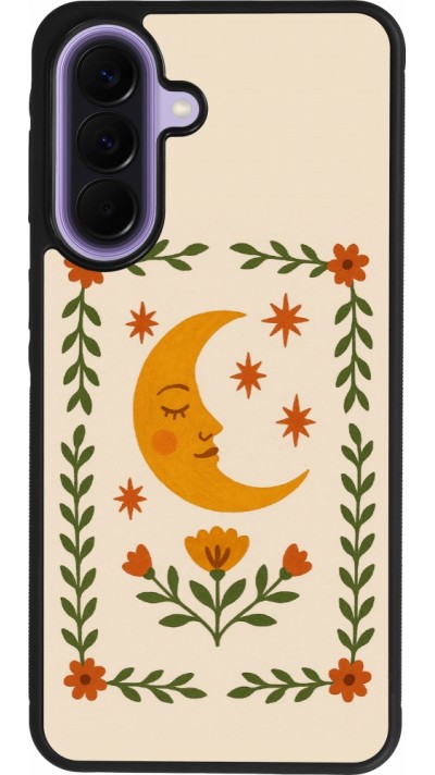 Coque Samsung Galaxy A57 5G - Silicone rigide noir Half moon stamp 2026