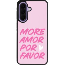 Coque Samsung Galaxy A57 5G - Silicone rigide noir More amor porfavor