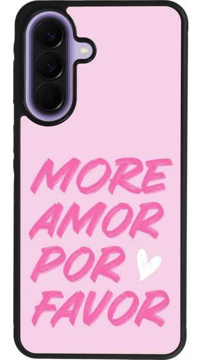 Coque Samsung Galaxy A57 5G - Silicone rigide noir More amor porfavor