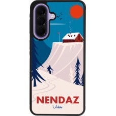 Coque Samsung Galaxy A57 5G - Silicone rigide noir Nendaz Cabane Ski