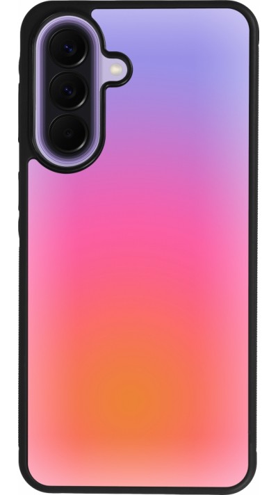 Coque Samsung Galaxy A57 5G - Silicone rigide noir Orange Pink Blue Gradient
