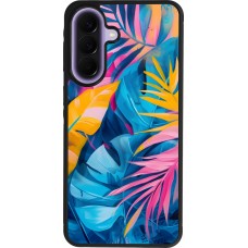 Coque Samsung Galaxy A57 5G - Silicone rigide noir Palms Blue
