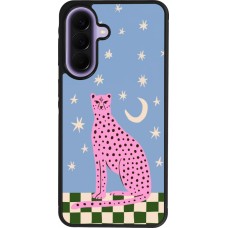 Coque Samsung Galaxy A57 5G - Silicone rigide noir Pink leopard with stars 2026