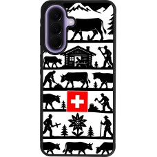 Coque Samsung Galaxy A57 5G - Silicone rigide noir Poya Suisse 1