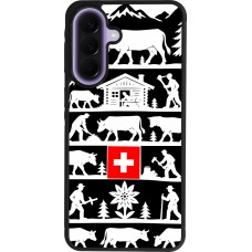 Coque Samsung Galaxy A57 5G - Silicone rigide noir Poya Suisse 1 noir