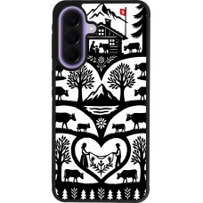 Coque Samsung Galaxy A57 5G - Silicone rigide noir Poya Suisse 2