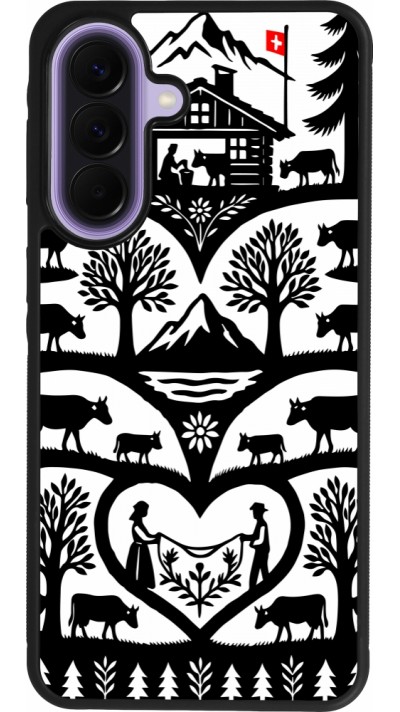 Coque Samsung Galaxy A57 5G - Silicone rigide noir Poya Suisse 2