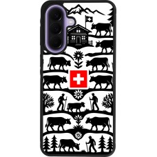 Coque Samsung Galaxy A57 5G - Silicone rigide noir Poya Suisse 3
