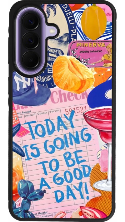 Coque Samsung Galaxy A57 5G - Silicone rigide noir Preppy Today is Going to be a good day