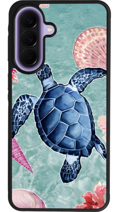 Coque Samsung Galaxy A57 5G - Silicone rigide noir Preppy Turtle
