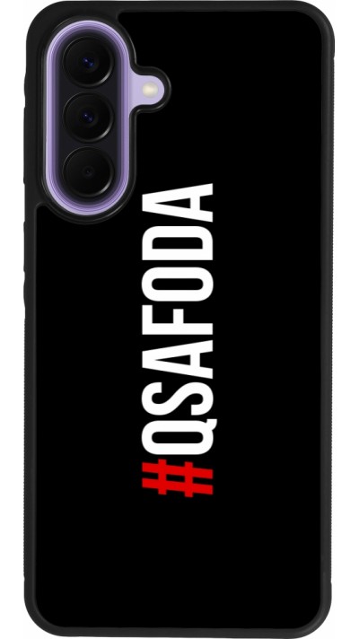 Coque Samsung Galaxy A57 5G - Silicone rigide noir Qsafoda 1