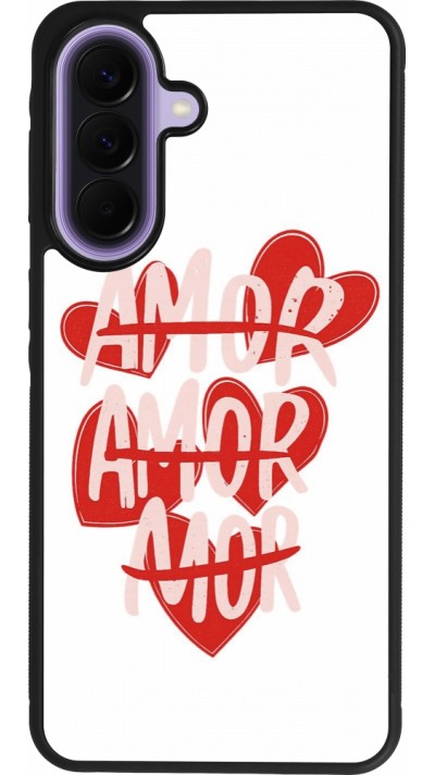 Coque Samsung Galaxy A57 5G - Silicone rigide noir Saint Valentines Day 26 Amor