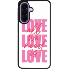 Coque Samsung Galaxy A57 5G - Silicone rigide noir Saint Valentines Day 26 Love all we need is
