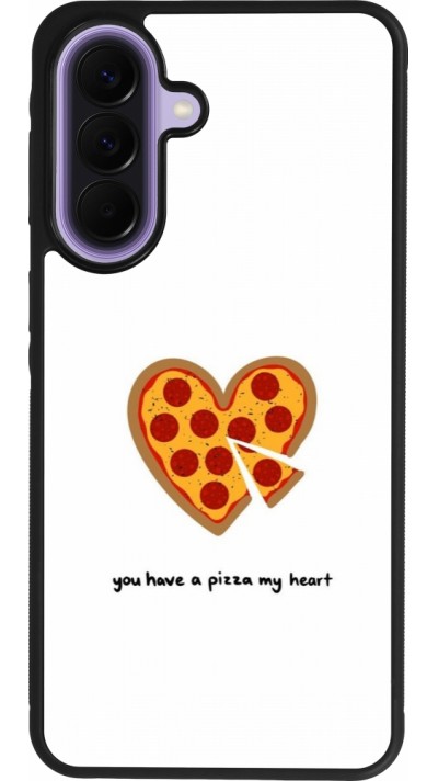 Coque Samsung Galaxy A57 5G - Silicone rigide noir Saint Valentines Day 26 You have my pizza heart