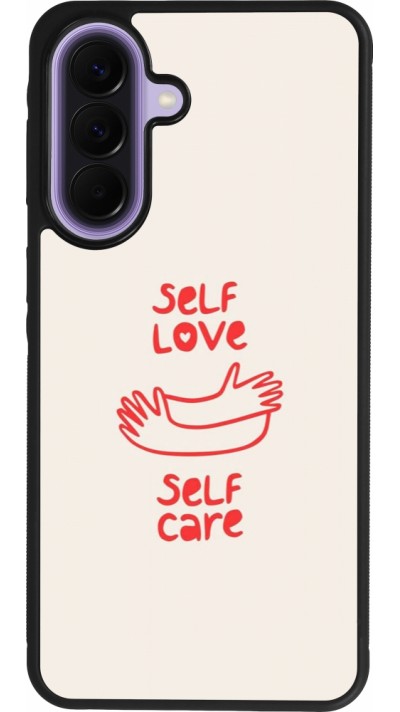 Coque Samsung Galaxy A57 5G - Silicone rigide noir Saint Valentines Day 26 Self love self care