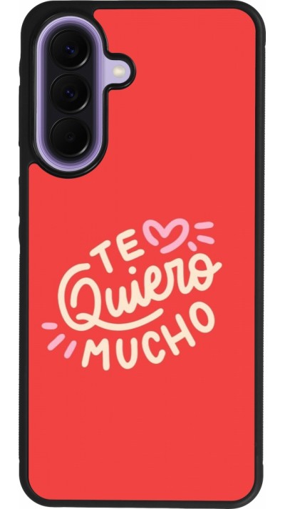 Coque Samsung Galaxy A57 5G - Silicone rigide noir Saint Valentines Day 26 Te quiero mucho