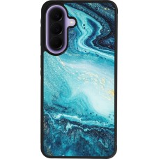 Coque Samsung Galaxy A57 5G - Silicone rigide noir Sea Foam Blue