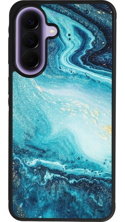 Coque Samsung Galaxy A57 5G - Silicone rigide noir Sea Foam Blue