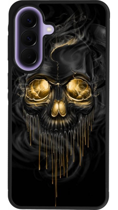 Coque Samsung Galaxy A57 5G - Silicone rigide noir Skull 02