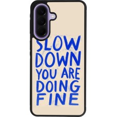 Coque Samsung Galaxy A57 5G - Silicone rigide noir Slow down 2026