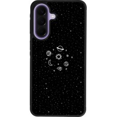 Coque Samsung Galaxy A57 5G - Silicone rigide noir Space Doodle